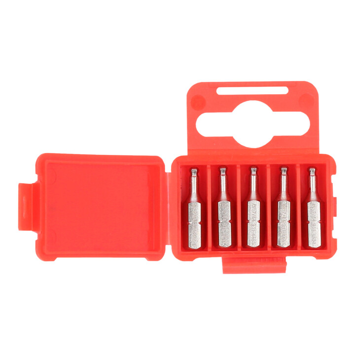 KS Tools 1/4" CLASSIC Bit Innensechskant, 25mm, Kugelkopf, 7/64", 5er Pack