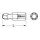 KS Tools 1/4" CLASSIC Bit Innensechskant, 25mm, Kugelkopf, 7/64", 5er Pack