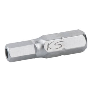 KS Tools 1/4" CLASSIC Bit Innensechskant, Bohrung, 25mm, 3/8"