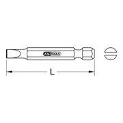 KS Tools 1/4" CLASSIC Bit Schlitz, 50mm, 9mm, 5er Pack-3