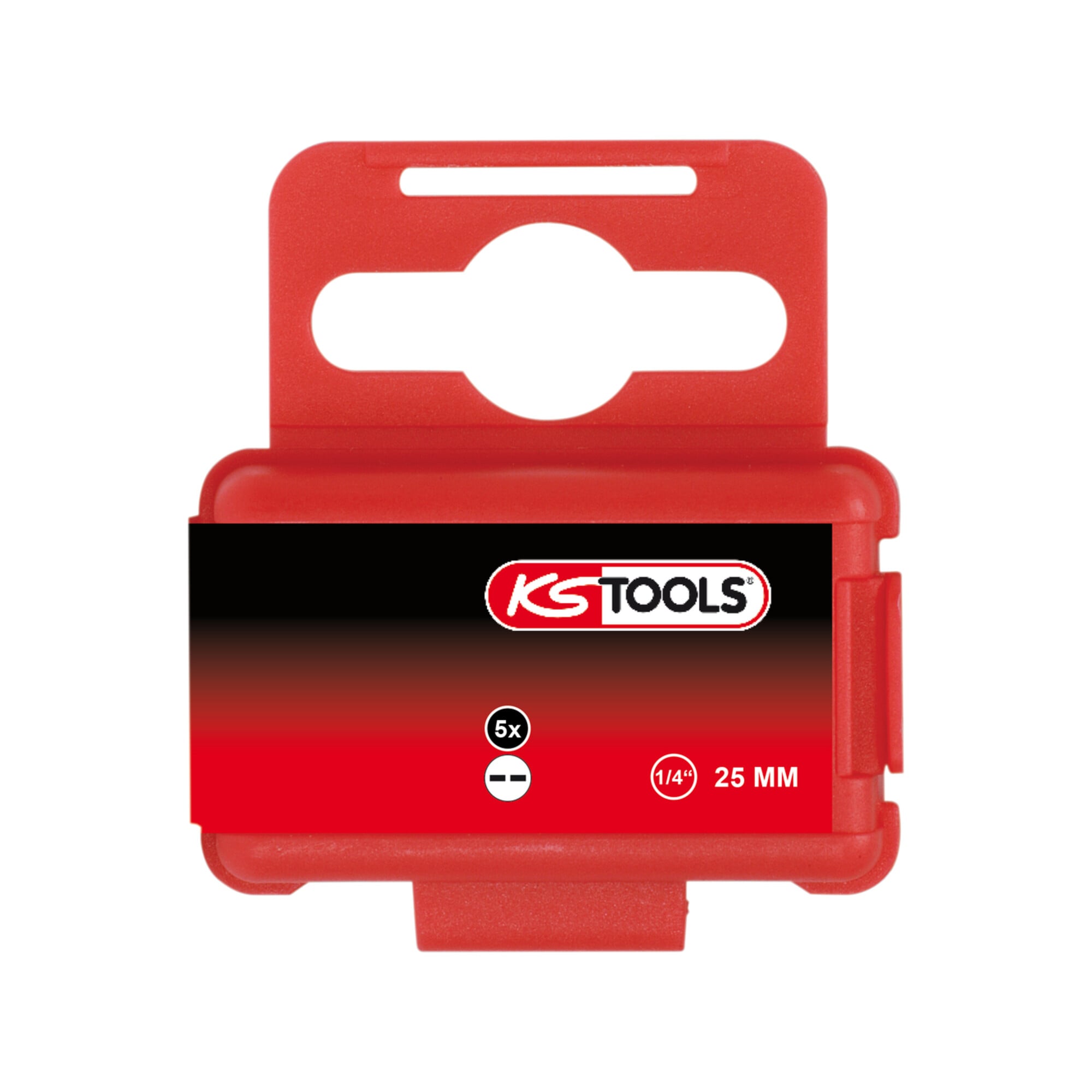 KS Tools 1/4" CLASSIC Bit Spanner, 25mm, 8mm, 5er Pack