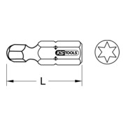 KS Tools 1/4" CLASSIC bit TX, 25mm, bolkop-3