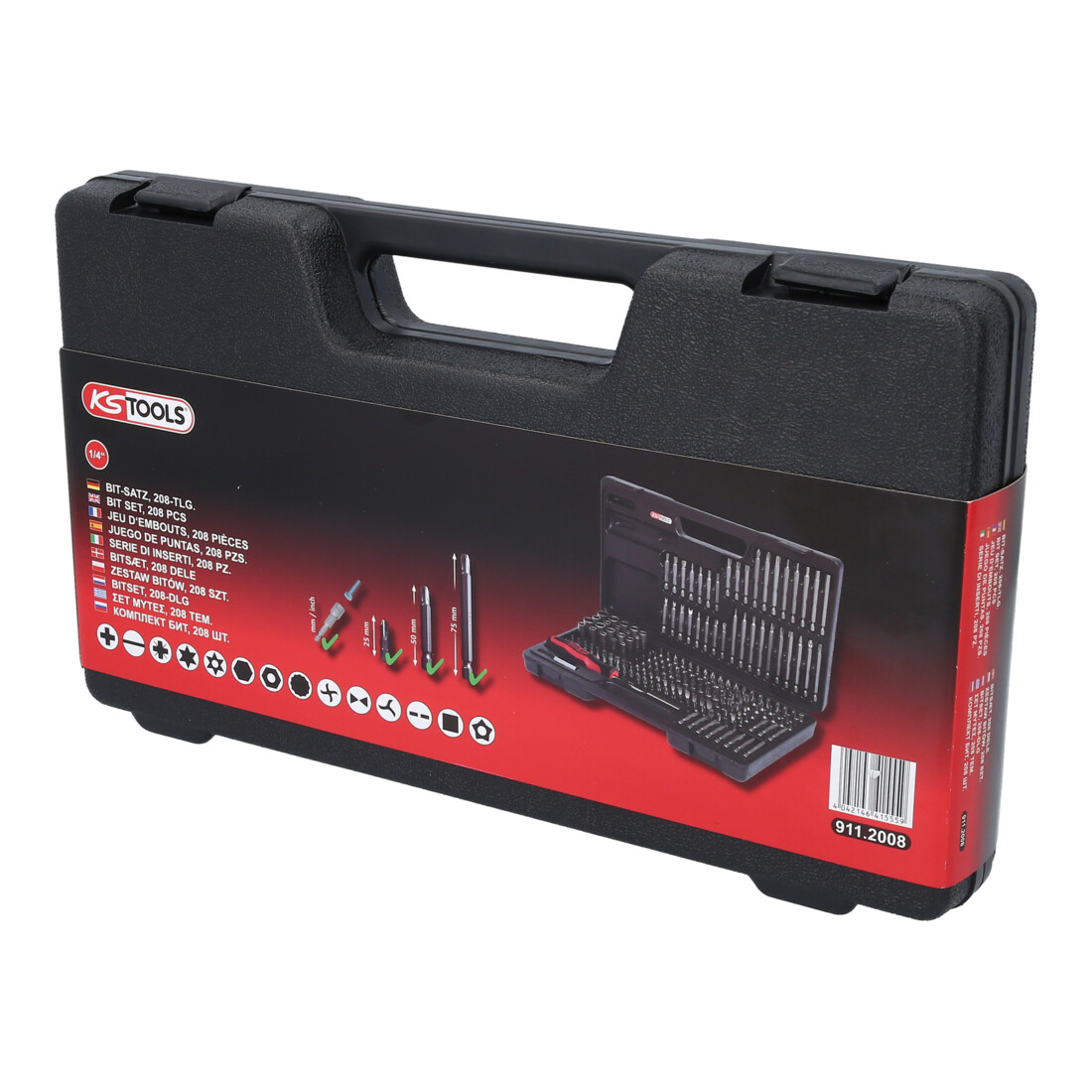 KS Tools 1/4" CLASSIC bitset, 208 stuks