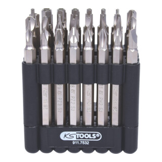 KS Tools 1/4" CLASSIC bitset, 75mm, 32-delig met veiligheidsbits