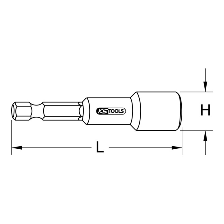KS Tools 1/4" CLASSIC Einschraubwerkzeug, magnetisch, 10mm