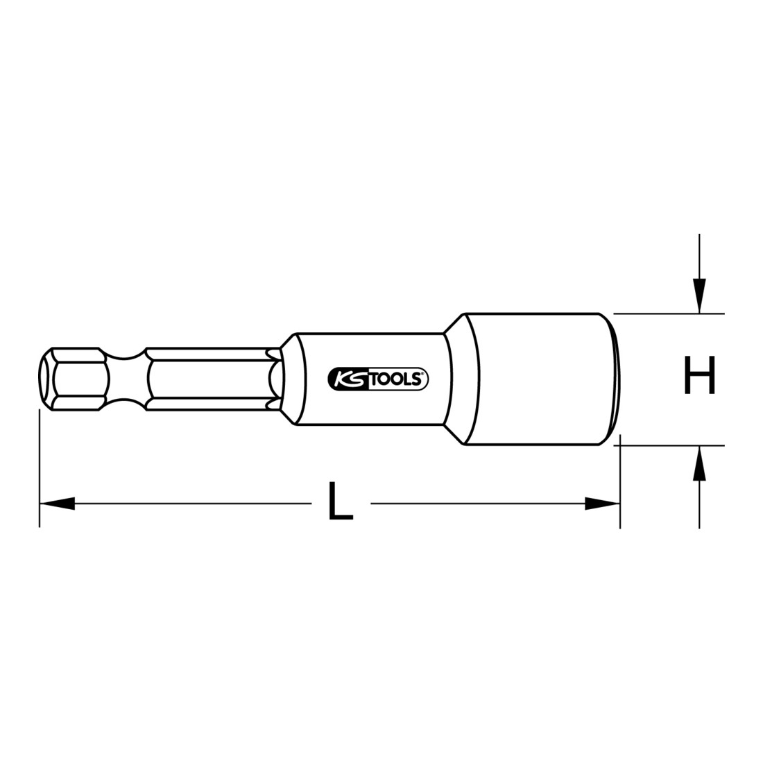 KS Tools 1/4" CLASSIC Einschraubwerkzeug, magnetisch