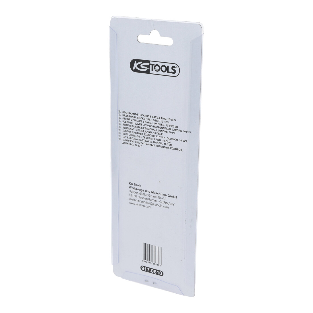 KS Tools 1/4" CLASSIC inbussleutelset, lang, 10 stuks 4-13mm