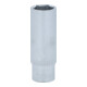 KS Tools 1/4" CLASSIC Sechskant-Stecknuss, lang, 1/2"