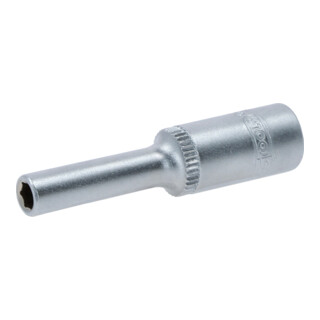 KS Tools 1/4" CLASSIC Sechskant-Stecknuss, lang, 4mm
