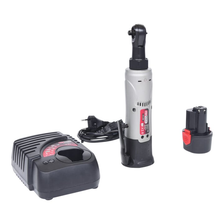 KS Tools 1/4" Clé à rochet sur batterie, 34Nm, 220 Tr/min 10,8V, avec 1 batterie et chargeur