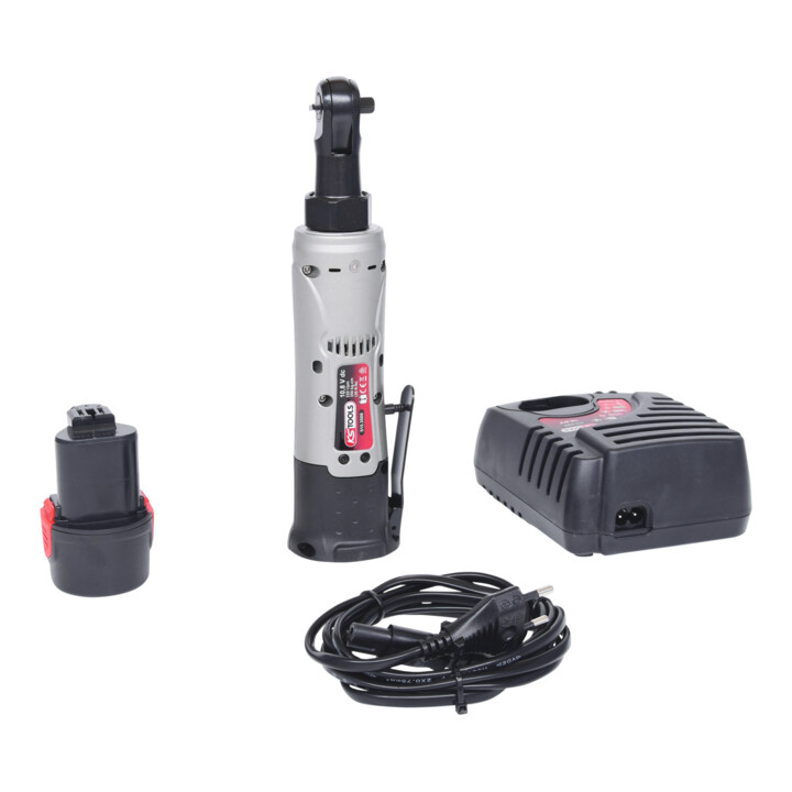 KS Tools 1/4" Clé à rochet sur batterie, 34Nm, 220 Tr/min 10,8V, avec 1 batterie et chargeur