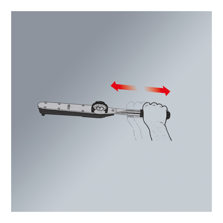 KS Tools 1/4" Clés dynamométriques avec lecture directe, 0,7-3,5 Nm