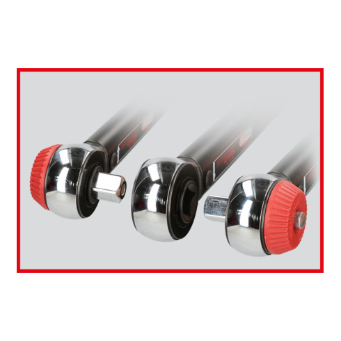 KS Tools 1/4" Clés dynamométriques ERGOTORQUE®precision à carré d'entraînement bouton, 1-5Nm