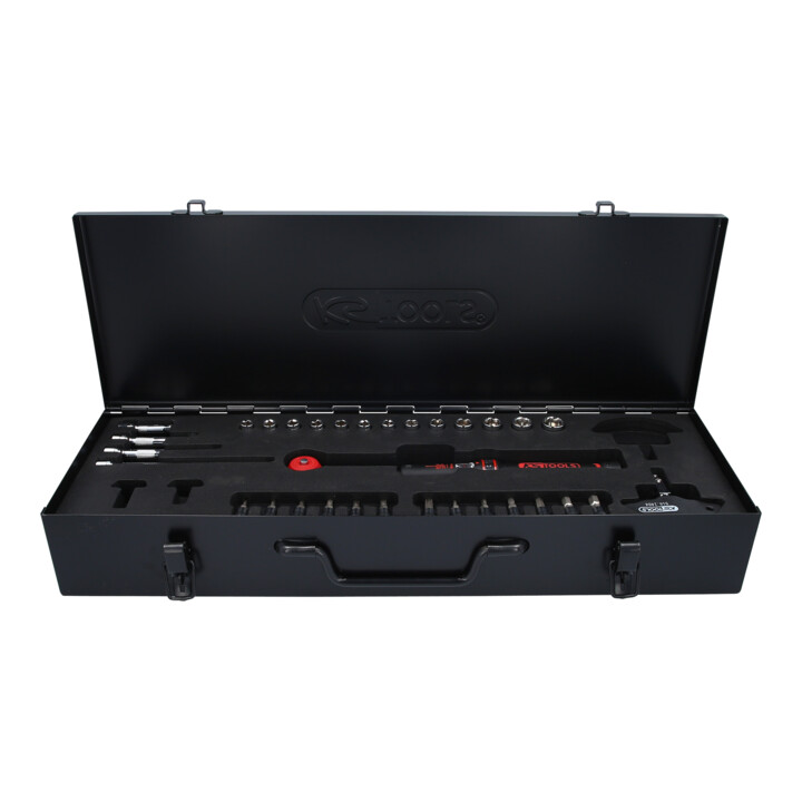 KS Tools 1/4" Coffret de clés dynamométriques ERGOTORQUE®precision 5-25 Nm à carré d'entraînement bouton, 32 pcs.