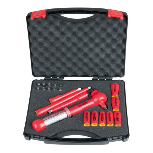 KS Tools 1/4" Coffret de douilles isolées, 21 pcs.