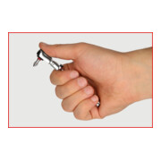 KS Tools 1/4" Cricchetto reversibile con snodo bit, lunghezza 119 mm-5
