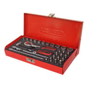 KS Tools 1/4" dopsleutelset, 30 stuks-1