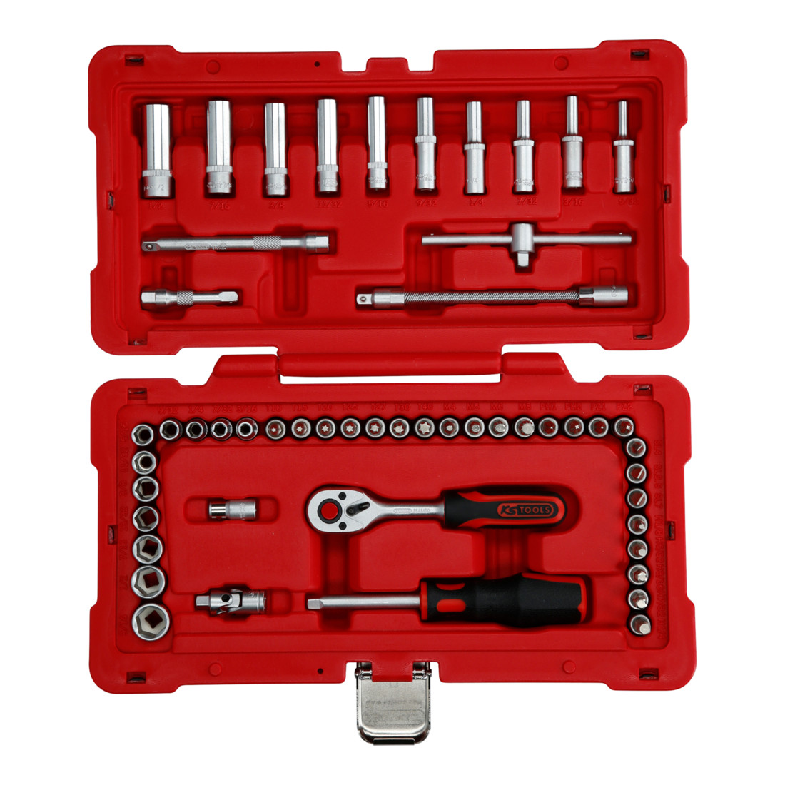 KS Tools 1/4" dopsleutelset, 52 st.