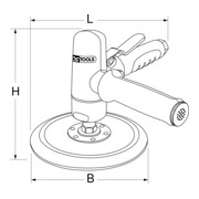 KS Tools 1/4" Druckluft-Polierer, Ø 145 mm-5