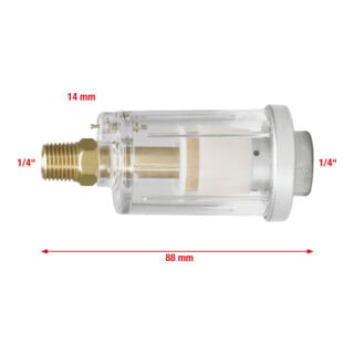 KS Tools 1/4" Druckluft-Wasserabscheider 88mm