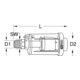 KS Tools 1/4" Druckluft-Wasserabscheider 88mm