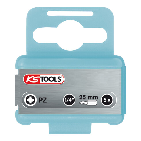 KS Tools 1/4" EDELSTAHL Bit, 25mm, PZ1, 5er Pack