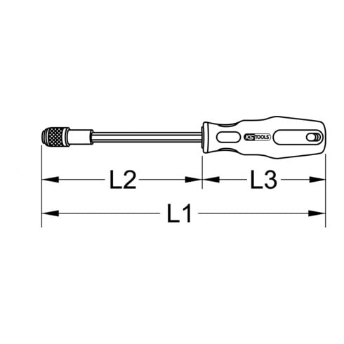 KS Tools 1/4" ERGOTORQUE bitschroevendraaier