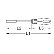 KS Tools 1/4" ERGOTORQUEplus bitschroevendraaier, 455mm-4