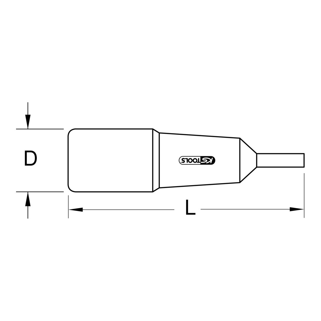 KS Tools 1/4" geïsoleerde bit inbus zeskant