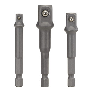 KS Tools 1/4" haaks adapterset, 3 stuks