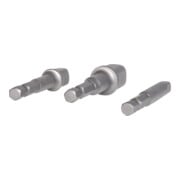 KS Tools 1/4" haaks adapterset, 3 stuks