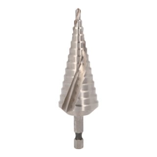 KS Tools 1/4" HSS Stufenbohrer-Bit,Ø 4-30mm, 14 Stufen