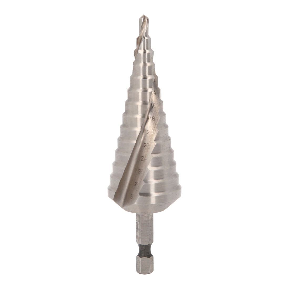 KS Tools 1/4" HSS Stufenbohrer-Bit,Ø 4-30mm, 14 Stufen