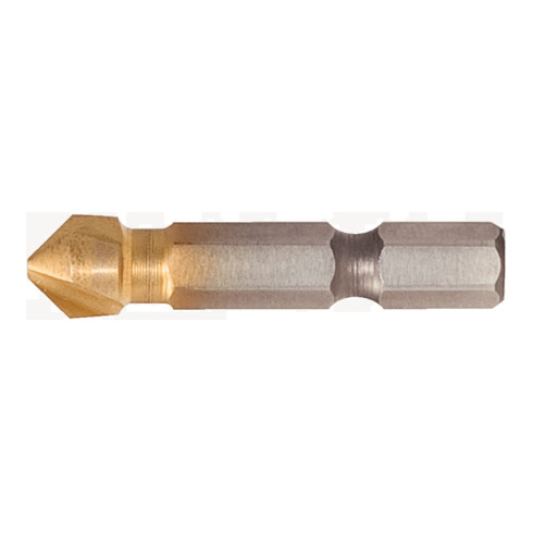 KS Tools 1/4" HSS TiN conische en ontbraam verzinkboor 90
