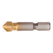 KS Tools 1/4" HSS TiN conische en ontbraam verzinkboor 90