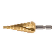 KS Tools 1/4" HSS-TiN Stufenbohrer-Bit-1