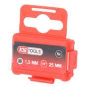 KS Tools 1/4" inbusbout, 25mm, kogelkop, 1,5mm, set van 5-2