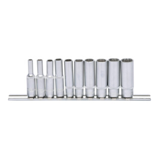 KS Tools 1/4" inbussleutelset, lang, 10 stuks