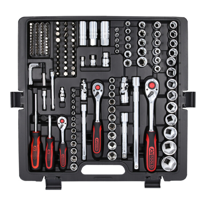 KS Tools 1/4 inch+3/8 inch+1/2 inch CHROMEplus dopsleutelset, 216 st.