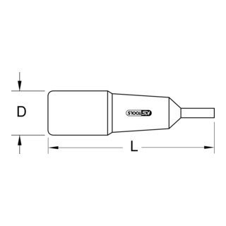 KS Tools 1/4" Isolierte Bit-Stecknuss Innensechskant