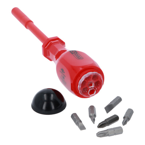 KS Tools 1/4" Isolierter Bit-Schraubendreher mit Magazin