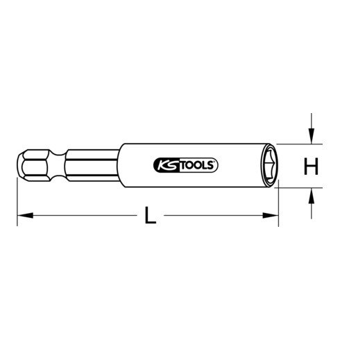KS Tools 1/4" magnetische bithouder
