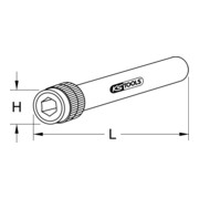 KS Tools 1/4" Magnetischer Schnellwechsel-Bithalter, 150mm-4