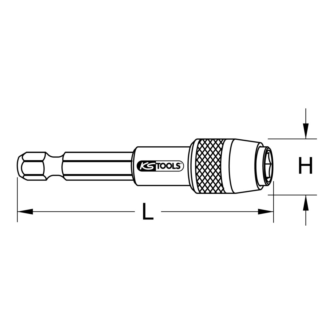 KS Tools 1/4" Magnetischer Schnellwechsel-Bithalter