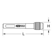 KS Tools 1/4" Magnetischer Schnellwechsel-Bithalter, 78mm-3
