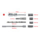 KS Tools 1/4" MASTER Jeu d'alésoirs ABS, 8 pcs