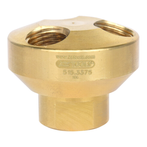 KS Tools 1/4" Messing-Druckluft 3-fach Verteiler, 41mm