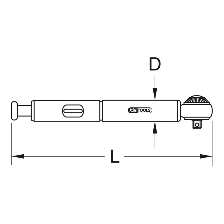 KS Tools 1/4" Mini clés dynamométriques avec cliquet réversible, 3-15 Nm
