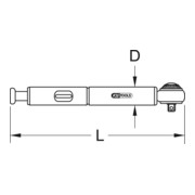 KS Tools 1/4" Mini Drehmomentschlüssel, 3-15Nm-5