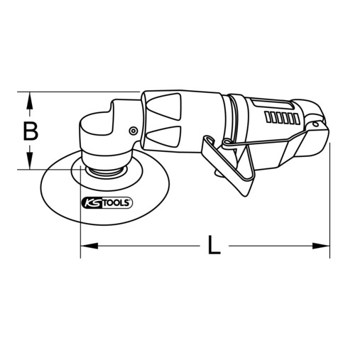KS Tools 1/4" Mini kit de polissag, 5 pcs